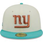 New York Giants mens new era creammint new york giants city icon 59fifty fitted hat | Giants Shop