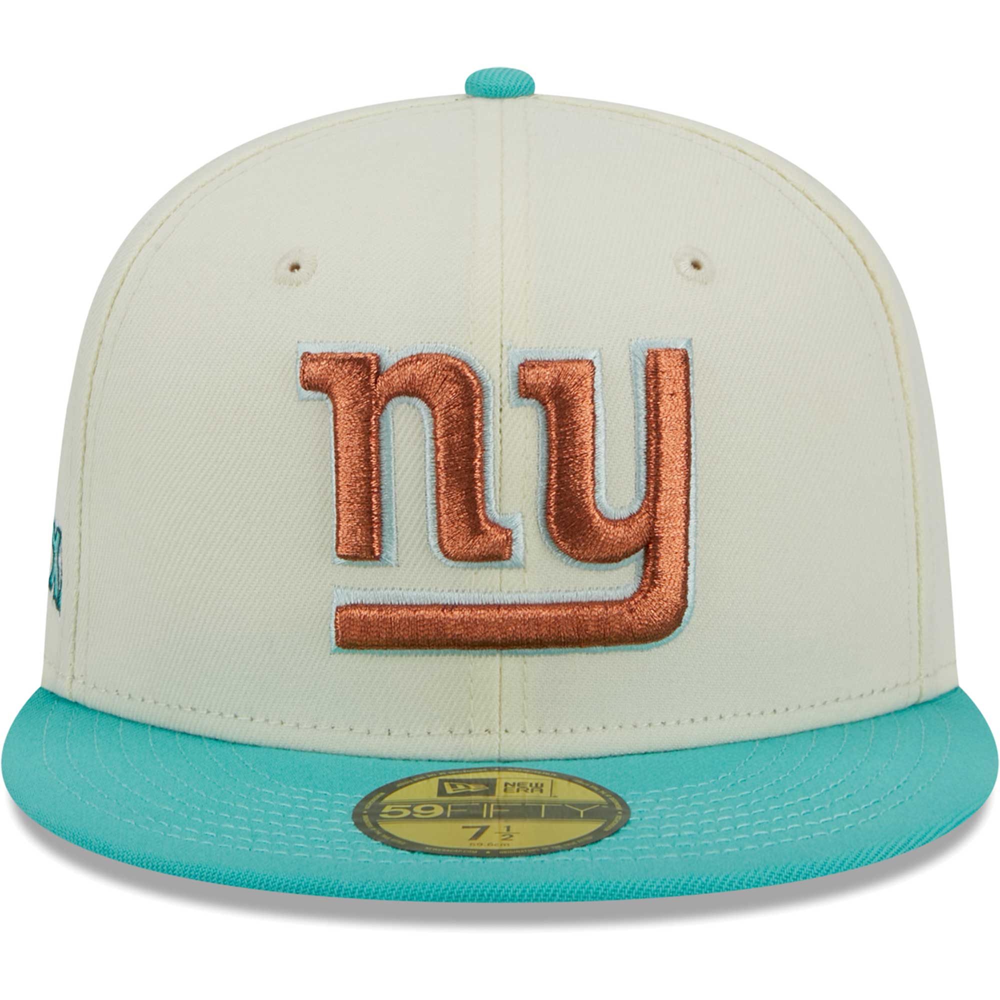 New York Giants mens new era creammint new york giants city icon 59fifty fitted hat | Giants Shop