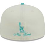 New York Giants mens new era creammint new york giants city icon 59fifty fitted hat | Giants Shop