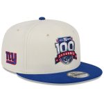 New York Giants mens new era creamroyal new york giants 100th season two-tone 9fifty snapback hat | Giants Shop