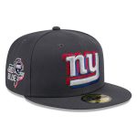 New York Giants mens new era graphite new york giants official 2024 nfl draft on stage 59fifty fitted hat | Giants Shop