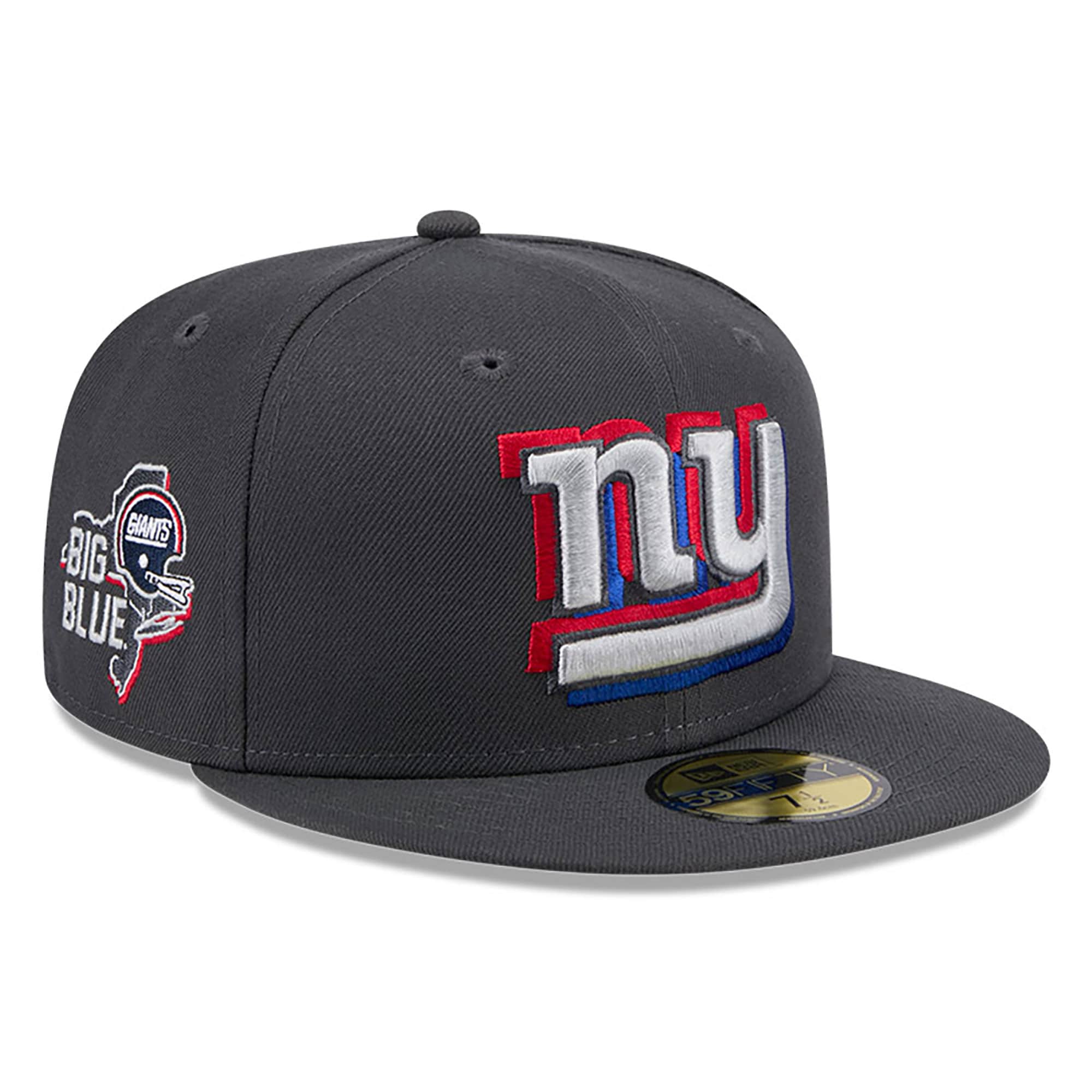 New York Giants mens new era graphite new york giants official 2024 nfl draft on stage 59fifty fitted hat | Giants Shop