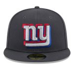 New York Giants mens new era graphite new york giants official 2024 nfl draft on stage 59fifty fitted hat | Giants Shop
