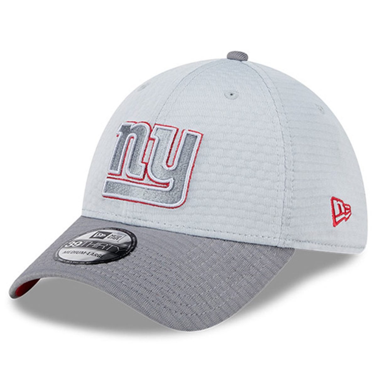New York Giants mens new era gray new york giants 2024 nfl training camp 39thirty flex hat | Giants Shop