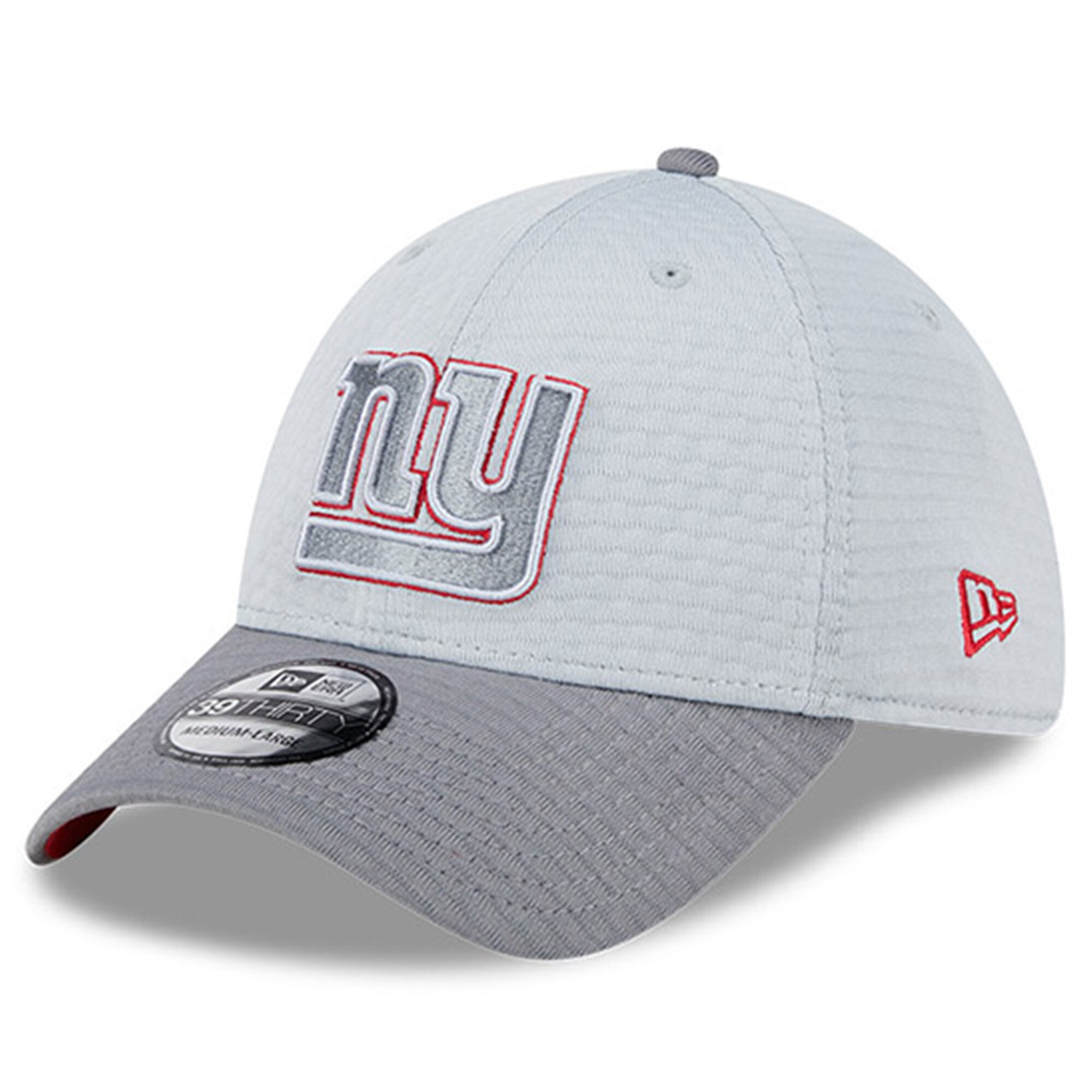New York Giants mens new era gray new york giants 2024 nfl training camp 39thirty flex hat | Giants Shop