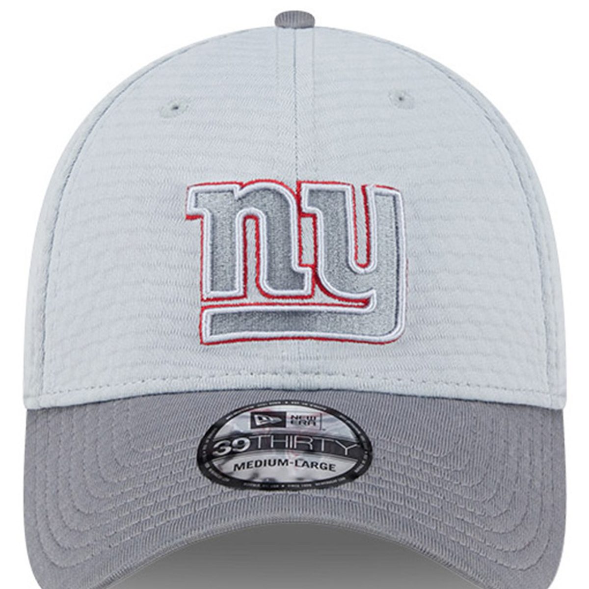 New York Giants mens new era gray new york giants 2024 nfl training camp 39thirty flex hat | Giants Shop