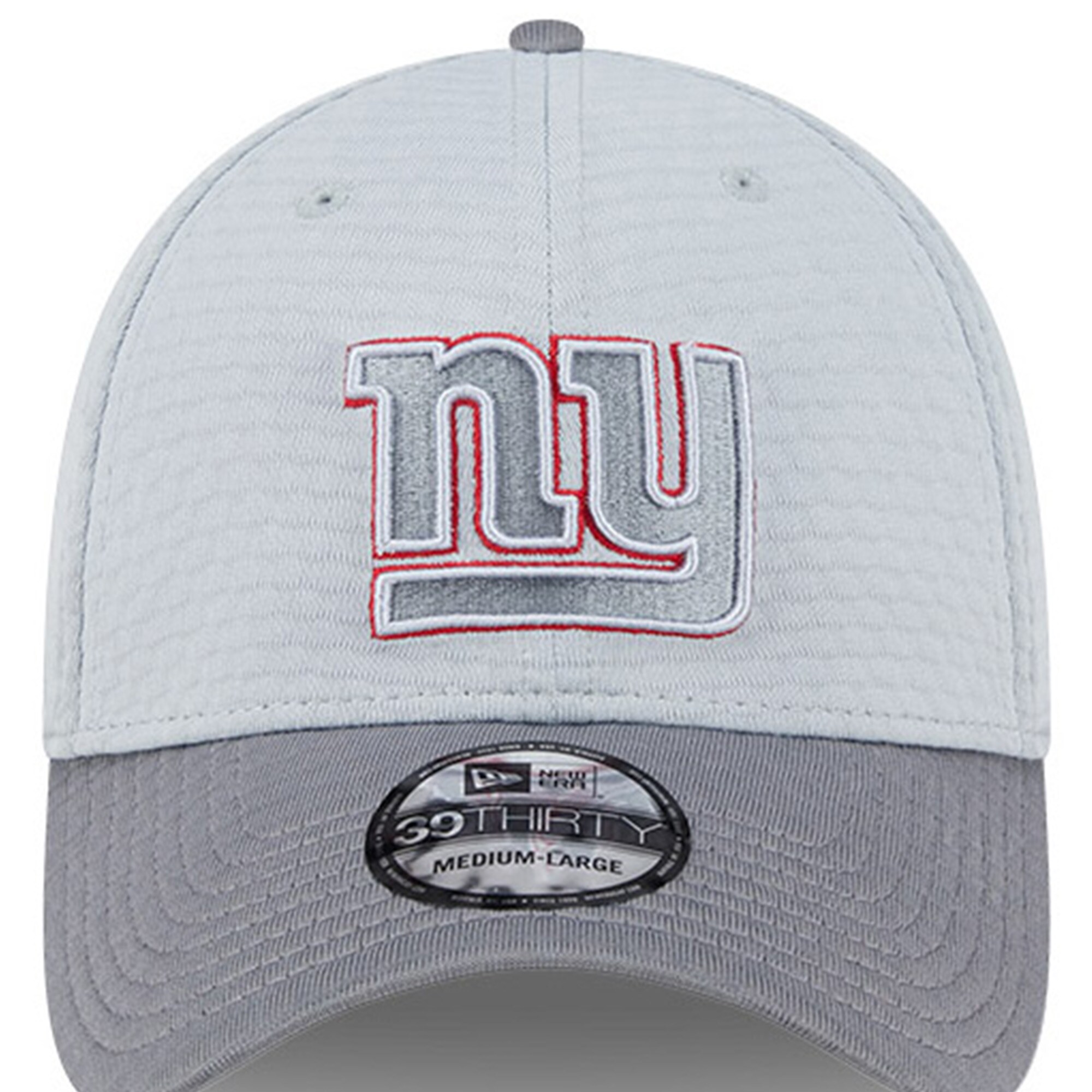 New York Giants mens new era gray new york giants 2024 nfl training camp 39thirty flex hat | Giants Shop