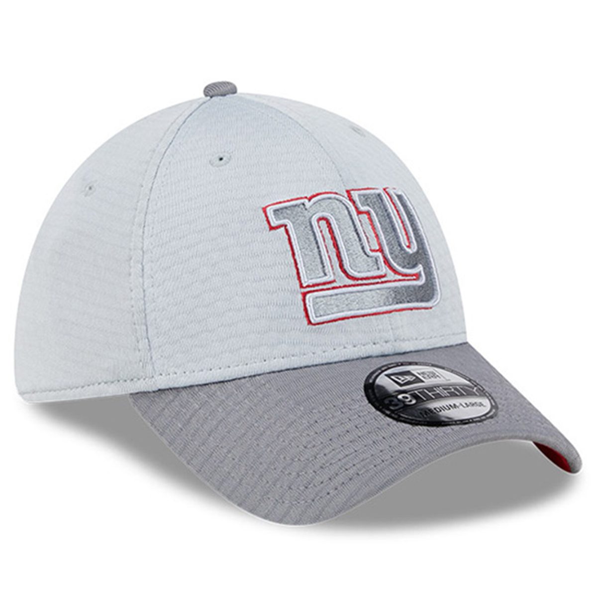 New York Giants mens new era gray new york giants 2024 nfl training camp 39thirty flex hat | Giants Shop