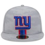New York Giants mens new era gray new york giants 2024 sideline 59fifty fitted hat | Giants Shop