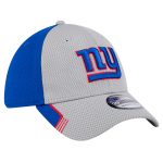 New York Giants mens new era gray new york giants active visor trim 39thirty flex hat | Giants Shop