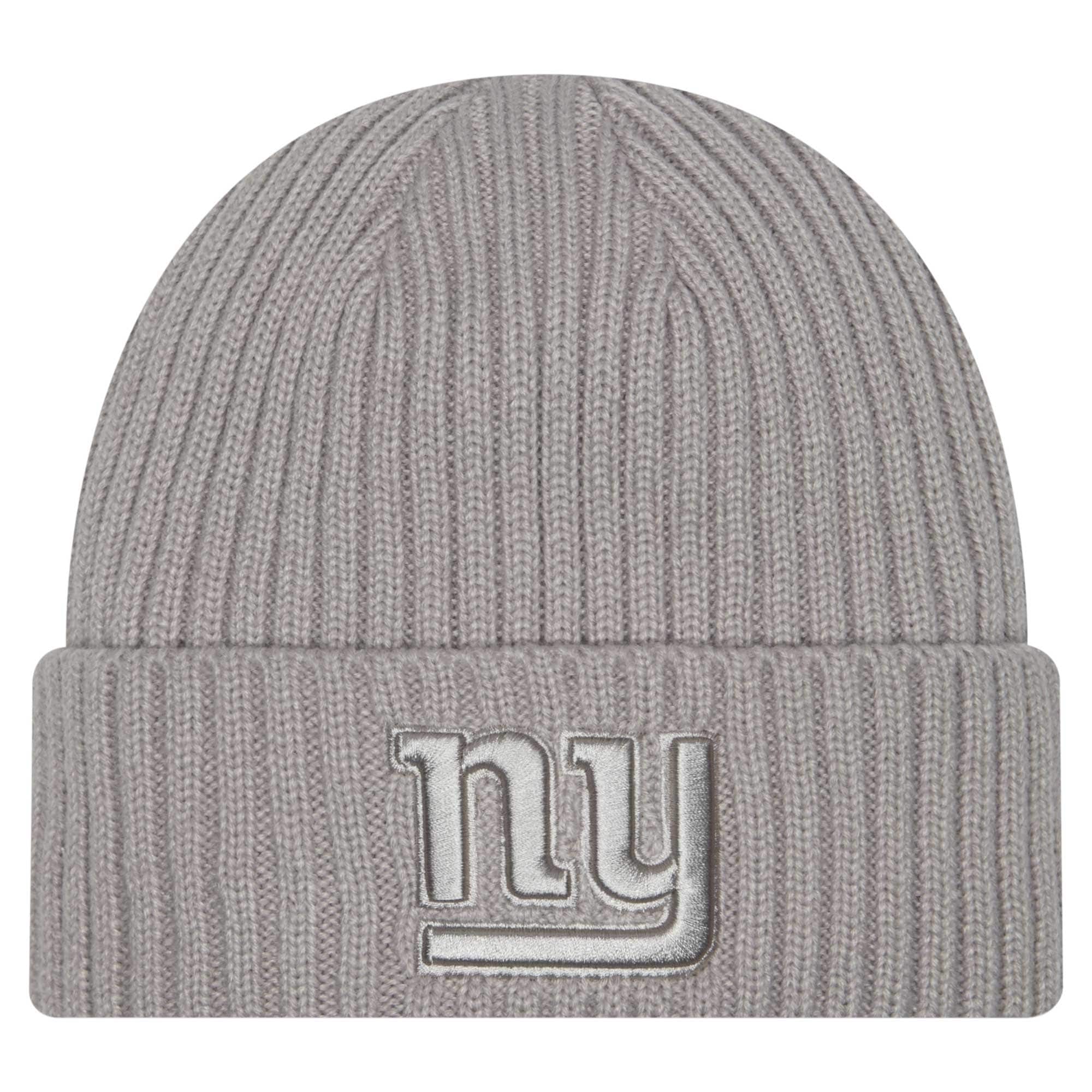 New York Giants mens new era gray new york giants color pack cuffed knit hat | Giants Shop