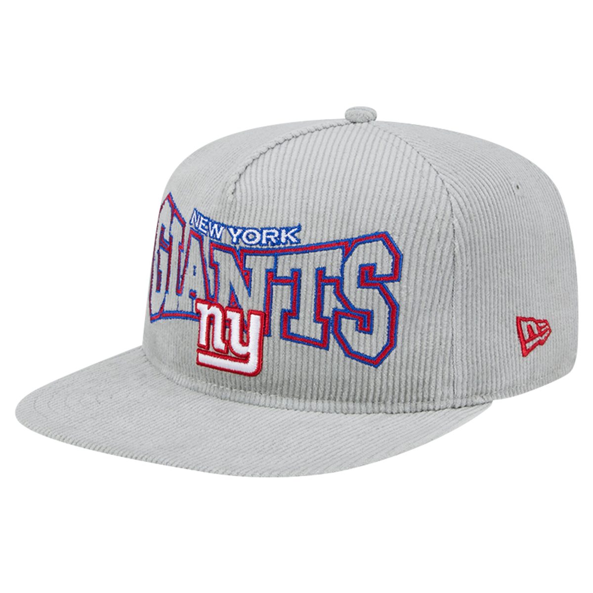 New York Giants mens new era gray new york giants corduroy golfer adjustable hat | Giants Shop
