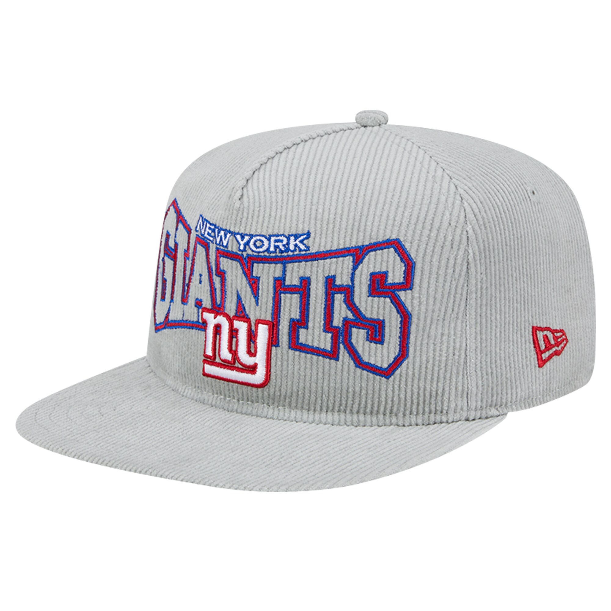 New York Giants mens new era gray new york giants corduroy golfer adjustable hat | Giants Shop