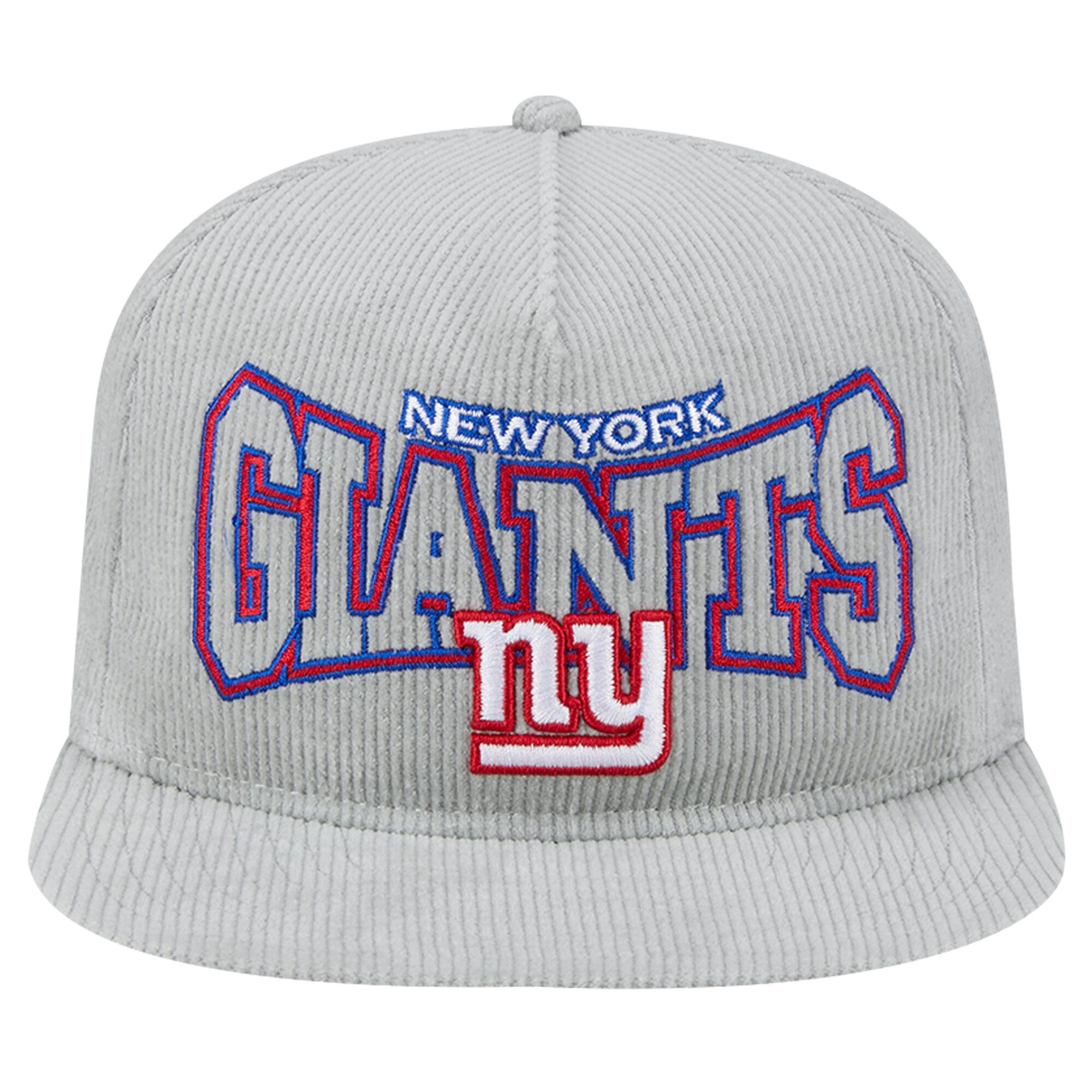 New York Giants mens new era gray new york giants corduroy golfer adjustable hat | Giants Shop