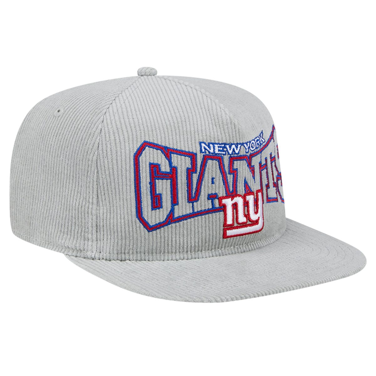 New York Giants mens new era gray new york giants corduroy golfer adjustable hat | Giants Shop