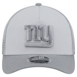 New York Giants mens new era gray new york giants domain a-frame trucker 9forty adjustable hat | Giants Shop