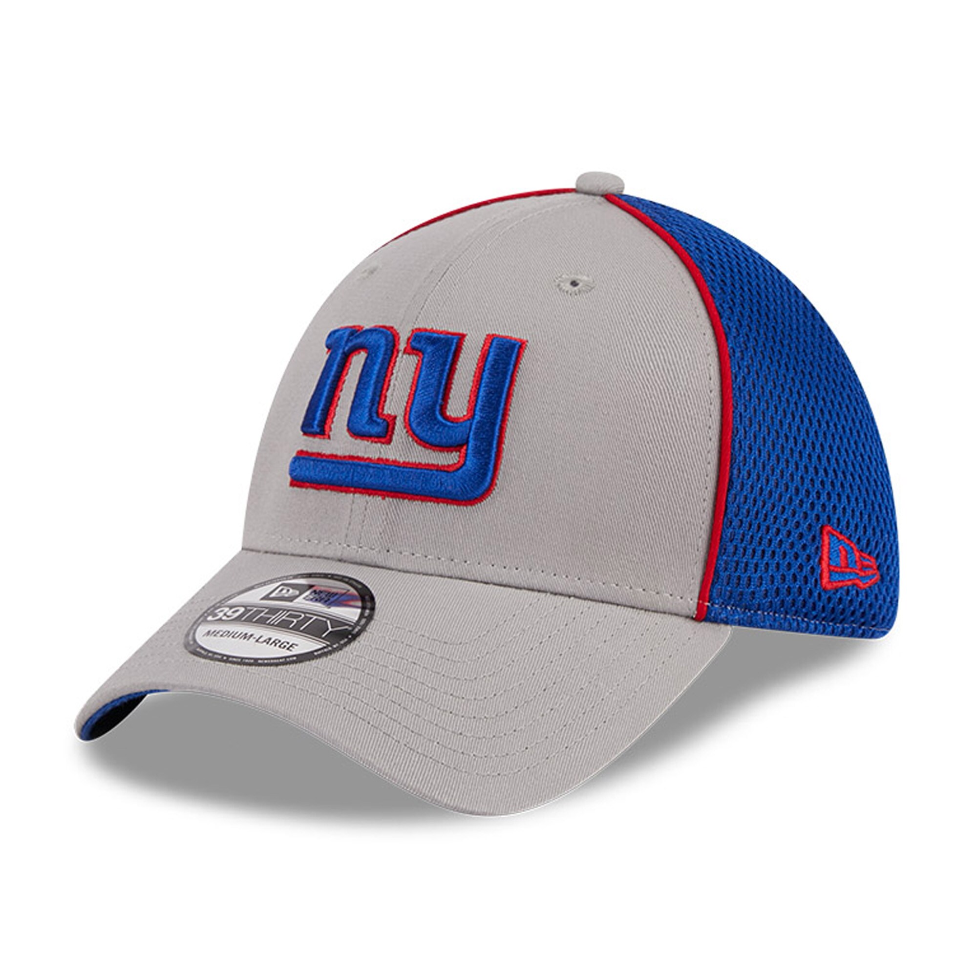 New York Giants mens new era gray new york giants pipe 39thirty flex hat | Giants Shop