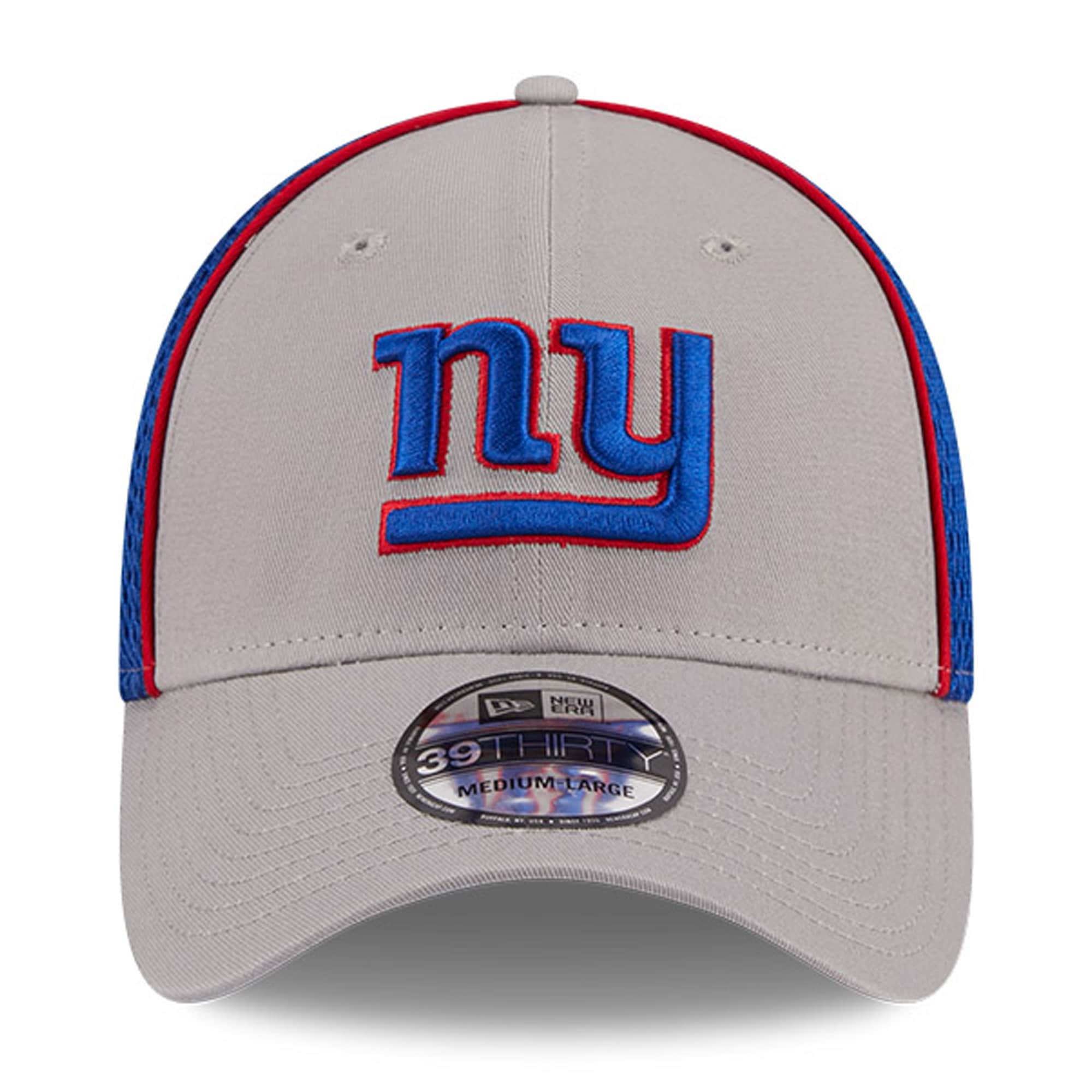 New York Giants mens new era gray new york giants pipe 39thirty flex hat | Giants Shop