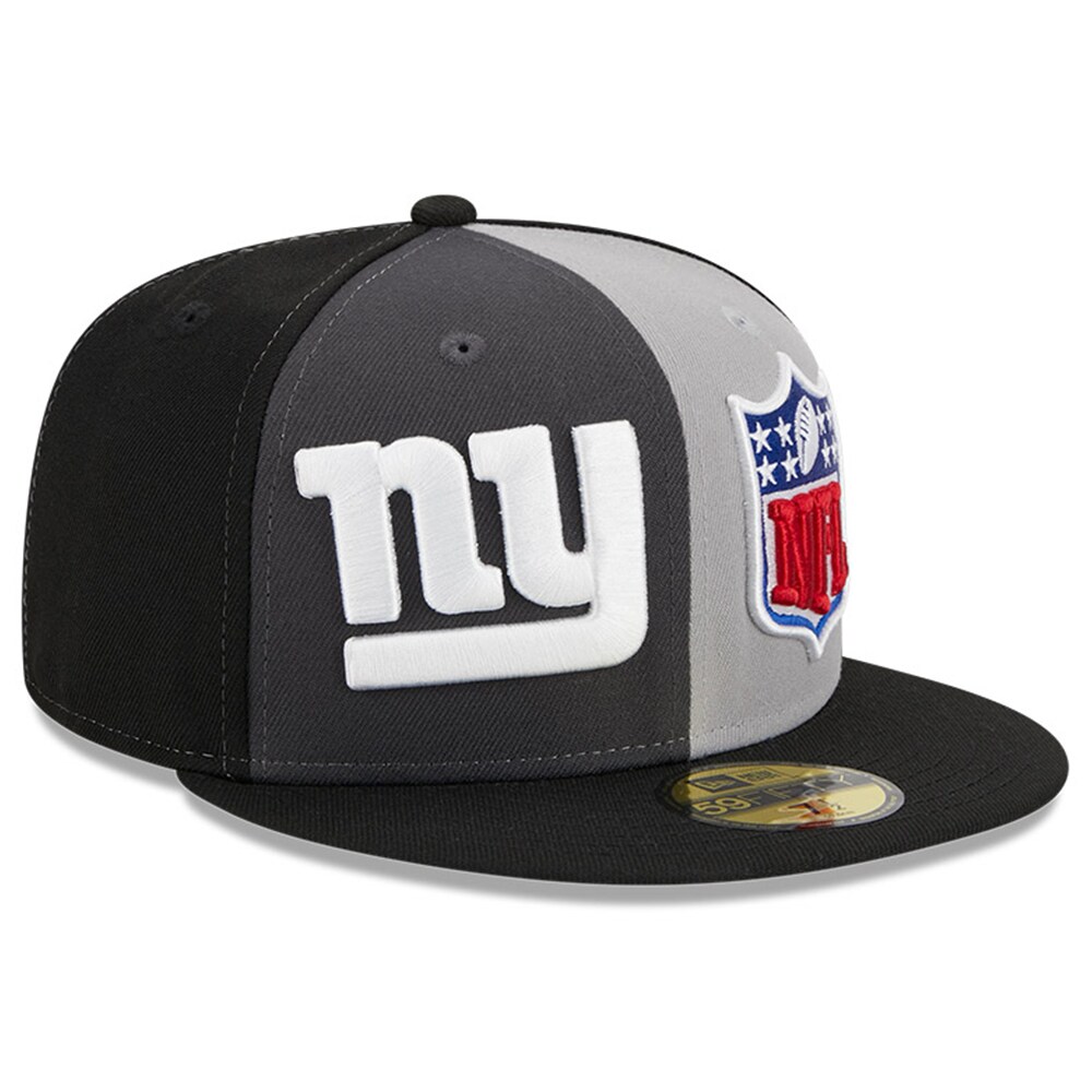 New York Giants mens new era grayblack new york giants 2023 sideline 59fifty fitted hat | Giants Shop