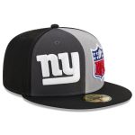 New York Giants mens new era grayblack new york giants 2023 sideline 59fifty fitted hat | Giants Shop
