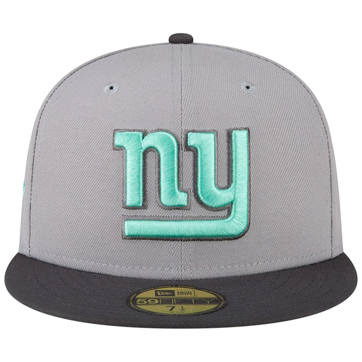 New York Giants mens new era graygraphite new york giants aqua pop 59fifty fitted hat | Giants Shop