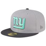 New York Giants mens new era graygraphite new york giants aqua pop 59fifty fitted hat | Giants Shop