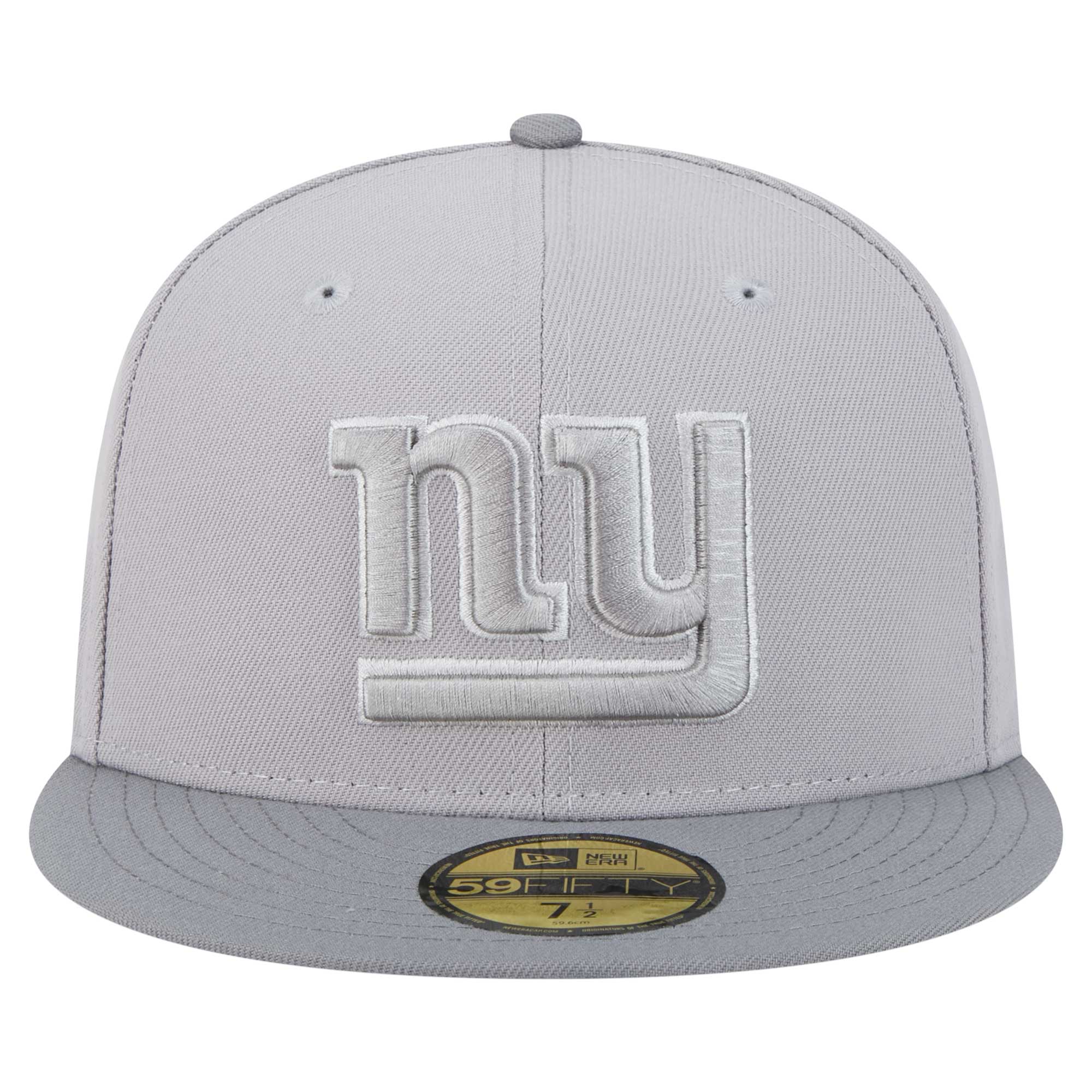 New York Giants mens new era graygraphite new york giants iron cloud 59fifty fitted hat | Giants Shop