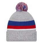New York Giants mens new era heather gray new york giants cuffed knit hat with pom | Giants Shop