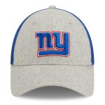 New York Giants mens new era heather grayroyal new york giants pop trucker 9forty adjustable hat | Giants Shop