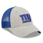 New York Giants mens new era heather grayroyal new york giants pop trucker 9forty adjustable hat | Giants Shop