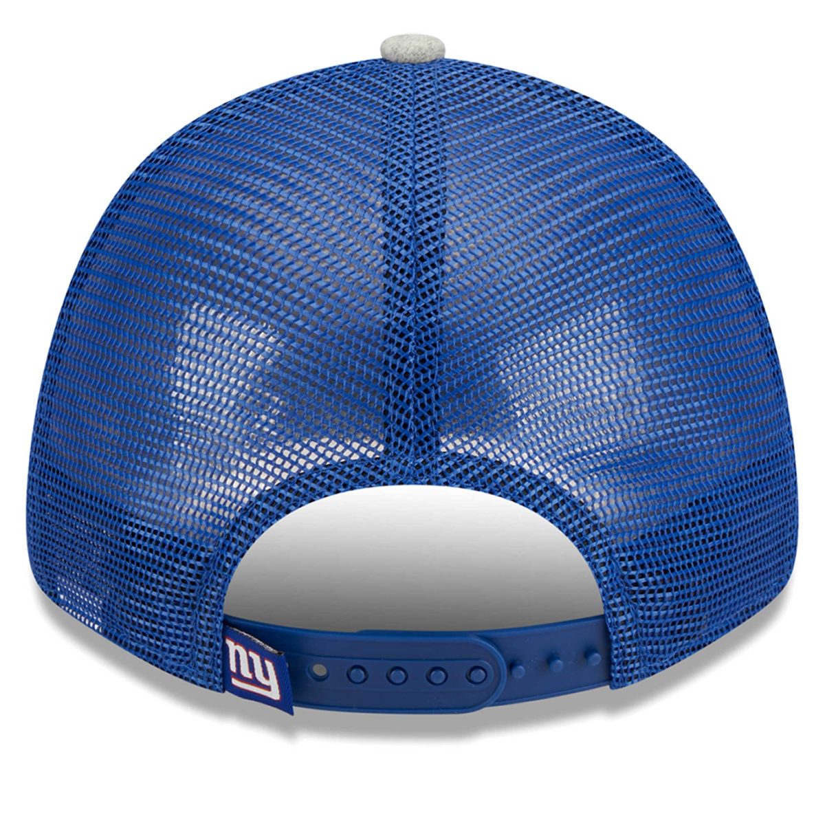 New York Giants mens new era heather grayroyal new york giants pop trucker 9forty adjustable hat | Giants Shop