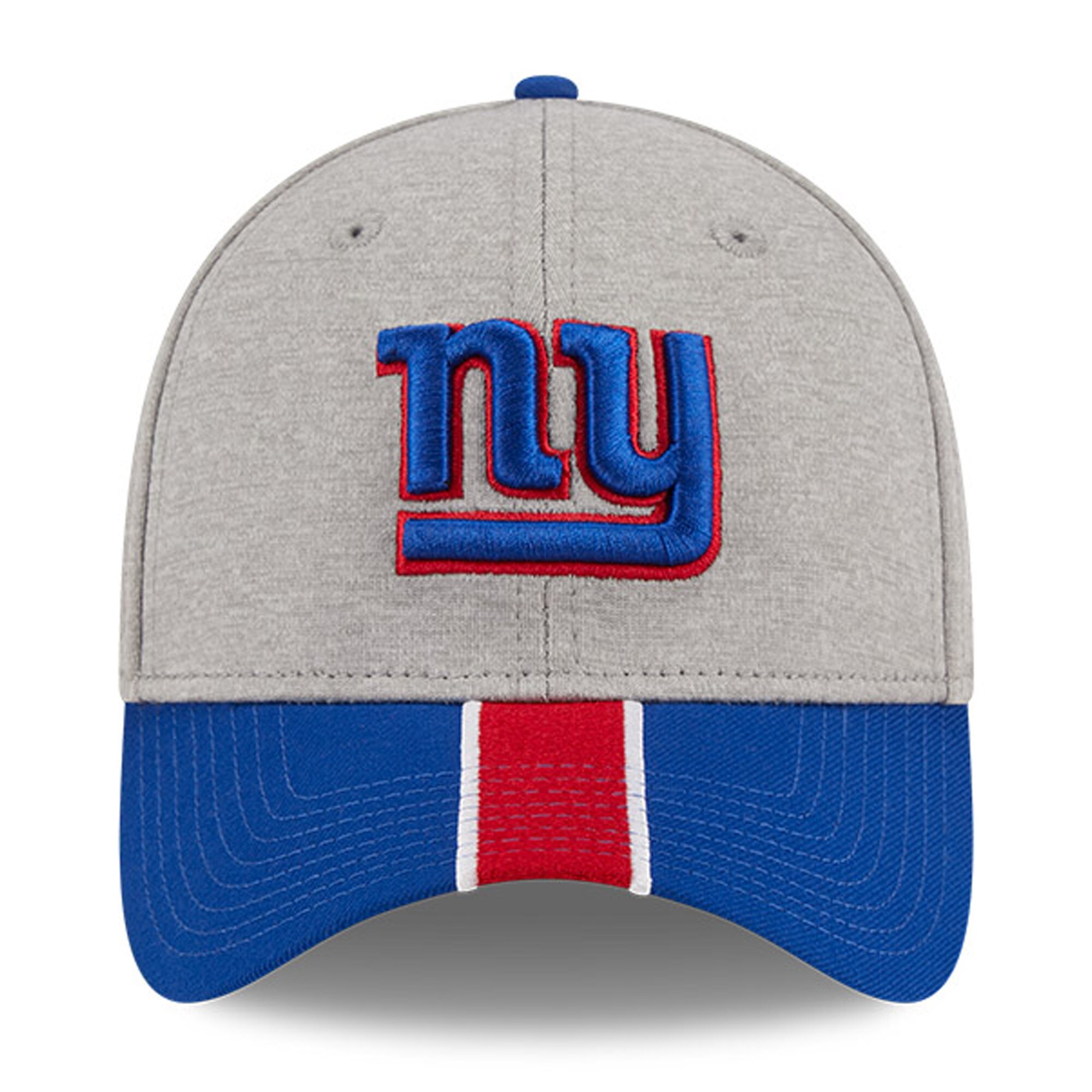 New York Giants mens new era heather grayroyal new york giants striped 39thirty flex hat | Giants Shop