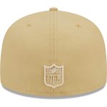 New York Giants mens new era khaki new york giants raffia front 59fifty fitted hat | Giants Shop