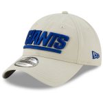 New York Giants mens new era khaki new york giants wordmark playmaker 9twenty adjustable hat | Giants Shop