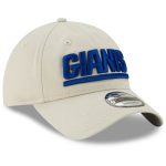 New York Giants mens new era khaki new york giants wordmark playmaker 9twenty adjustable hat | Giants Shop