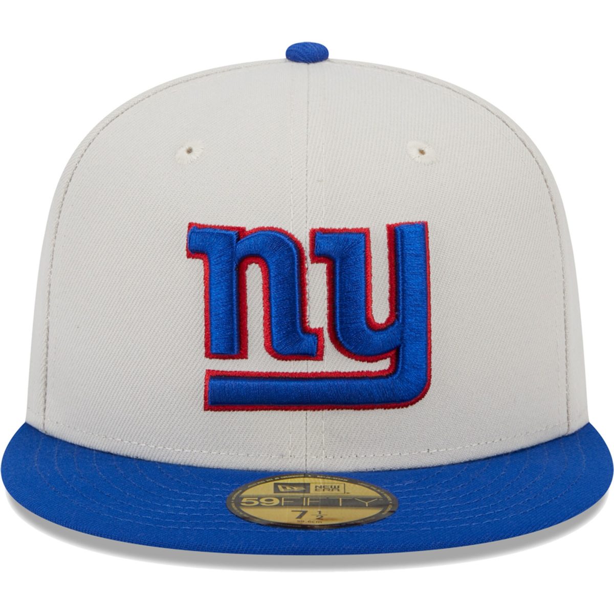 New York Giants mens new era khakiroyal new york giants super bowl champions patch 59fifty fitted hat | Giants Shop