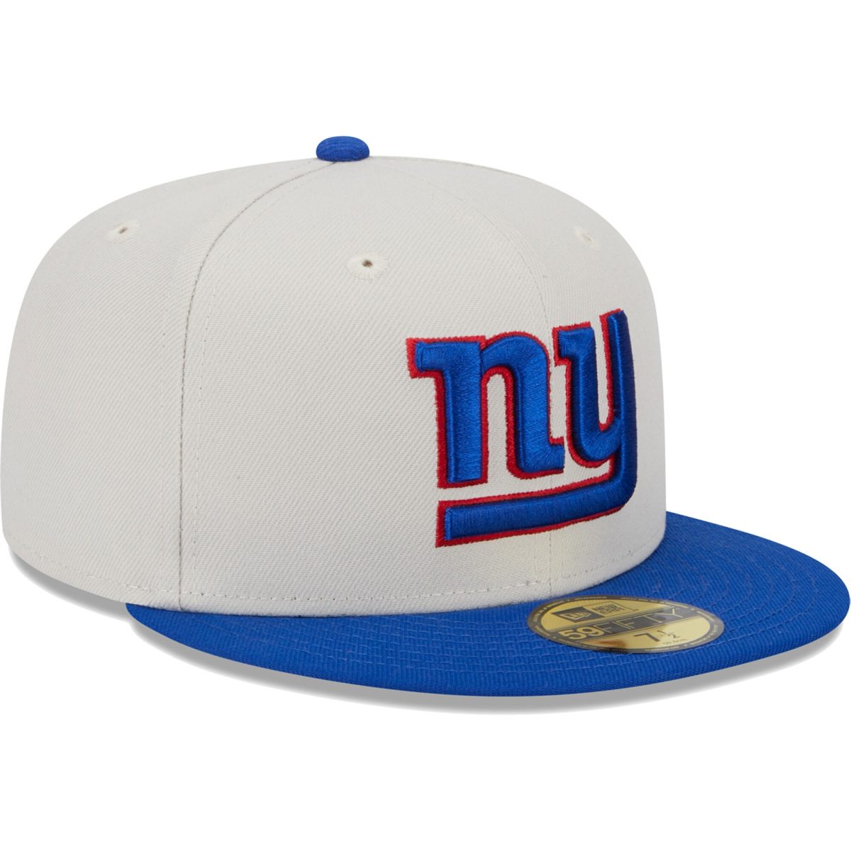 New York Giants mens new era khakiroyal new york giants super bowl champions patch 59fifty fitted hat | Giants Shop