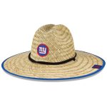 New York Giants mens new era natural new york giants nfl training camp official straw lifeguard hat | Giants Shop