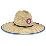 New York Giants mens new era natural new york giants nfl training camp official straw lifeguard hat | Giants Shop