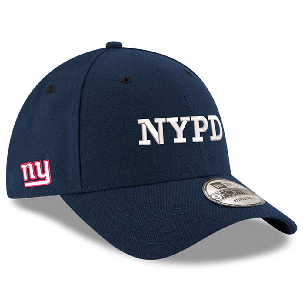 New York Giants mens new era navy metlife x new york giants first responders nypd 9forty adjustable hat | Giants Shop