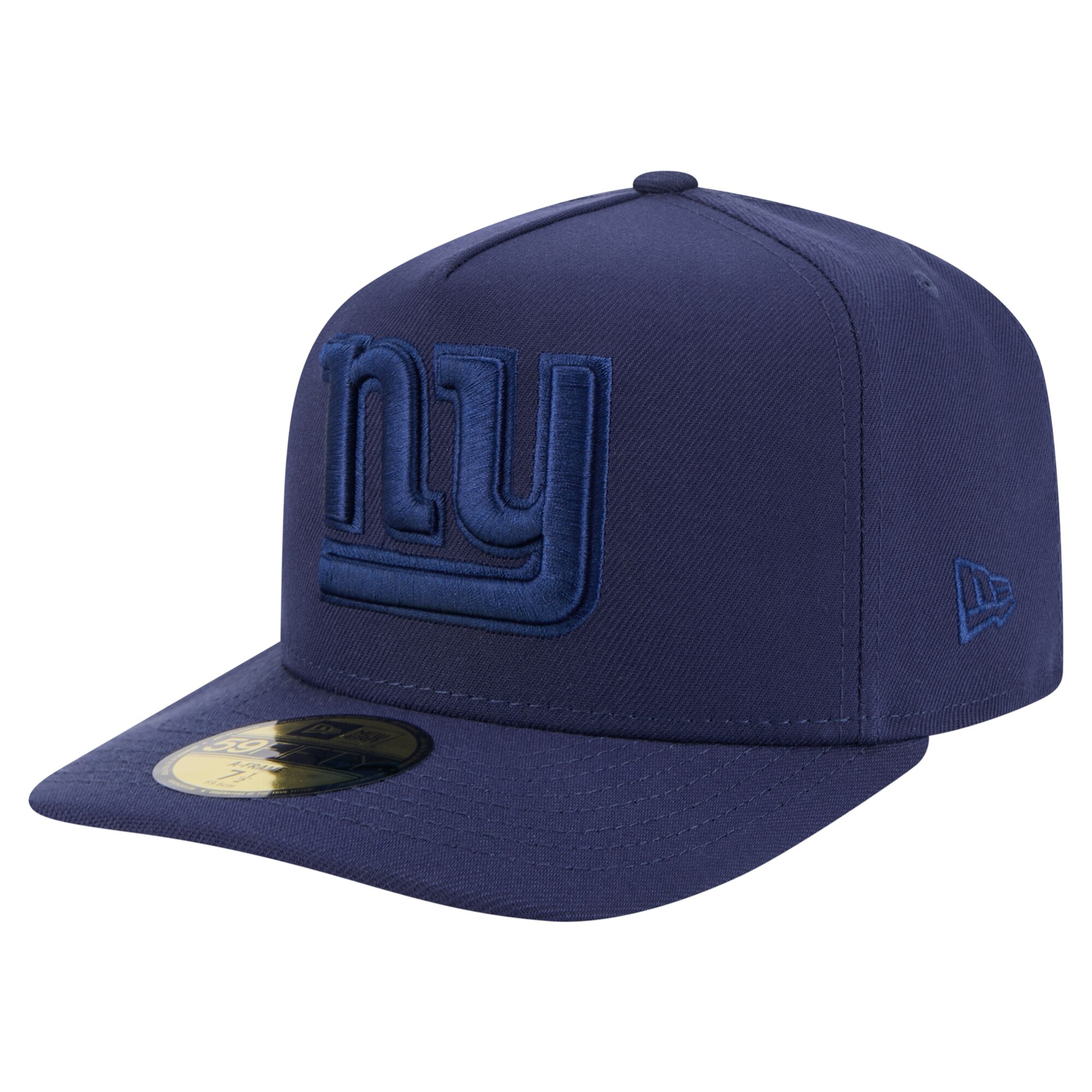 New York Giants mens new era navy new york giants color pack a-frame 59fifty fitted hat | Giants Shop