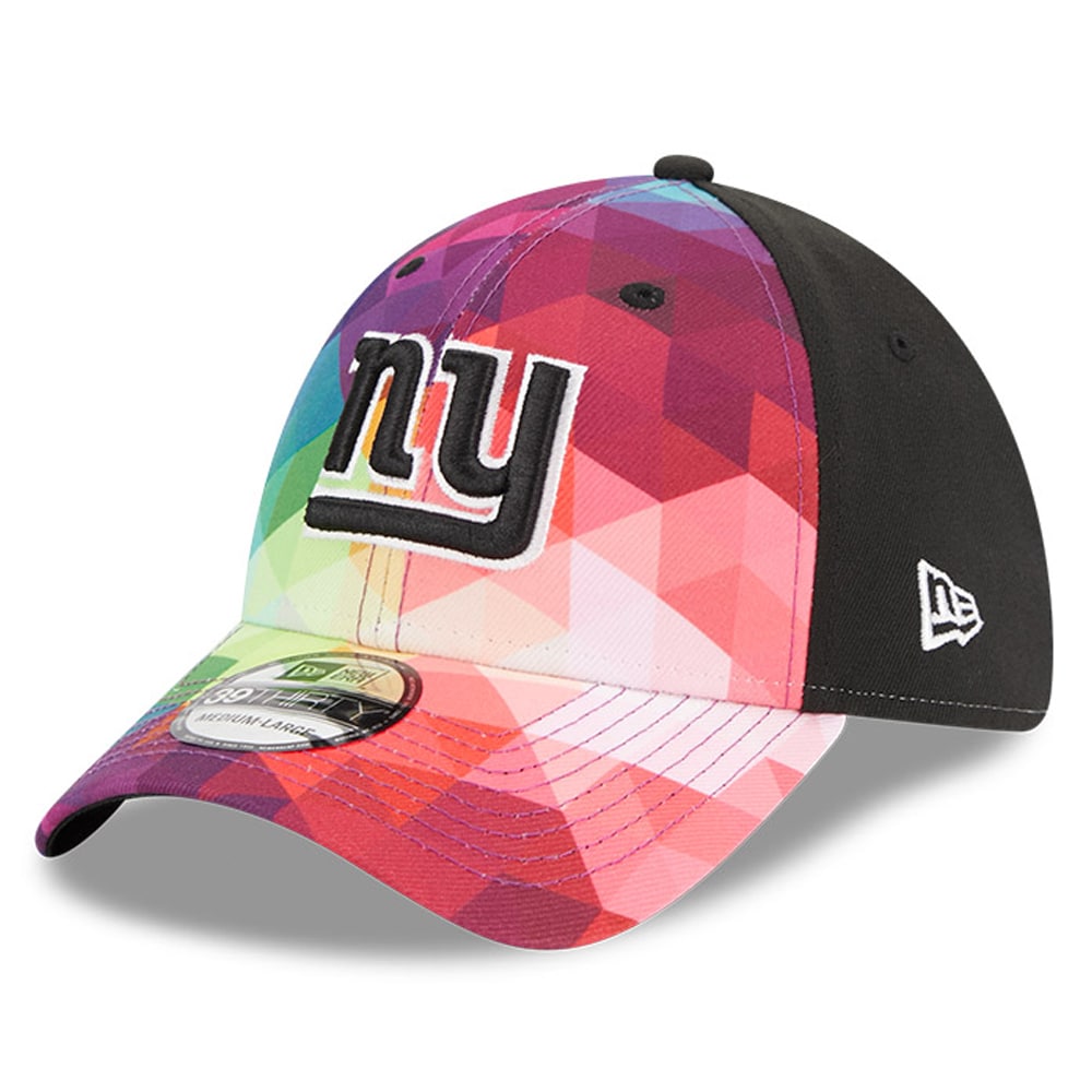 New York Giants mens new era pink new york giants 2023 nfl crucial catch 39thirty flex hat | Giants Shop