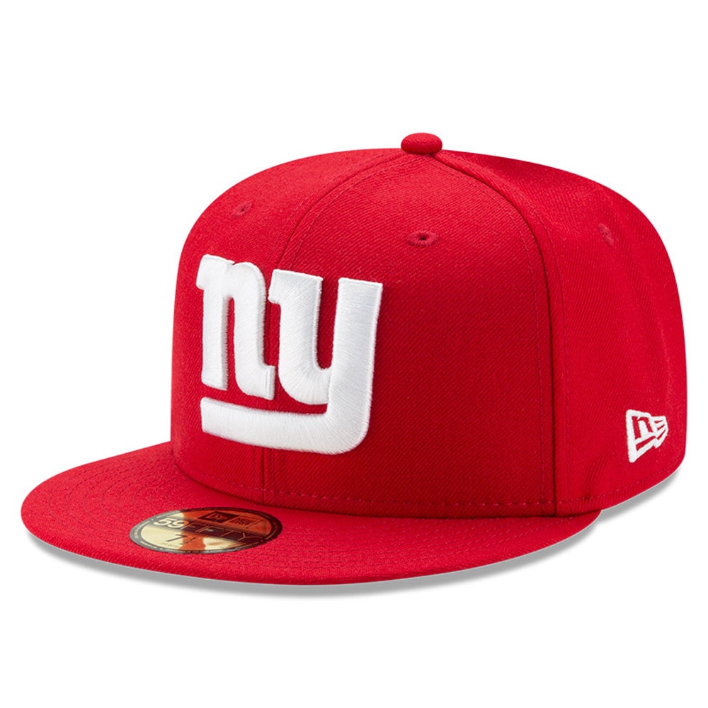 New York Giants mens new era red new york giants omaha 59fifty fitted hat | Giants Shop