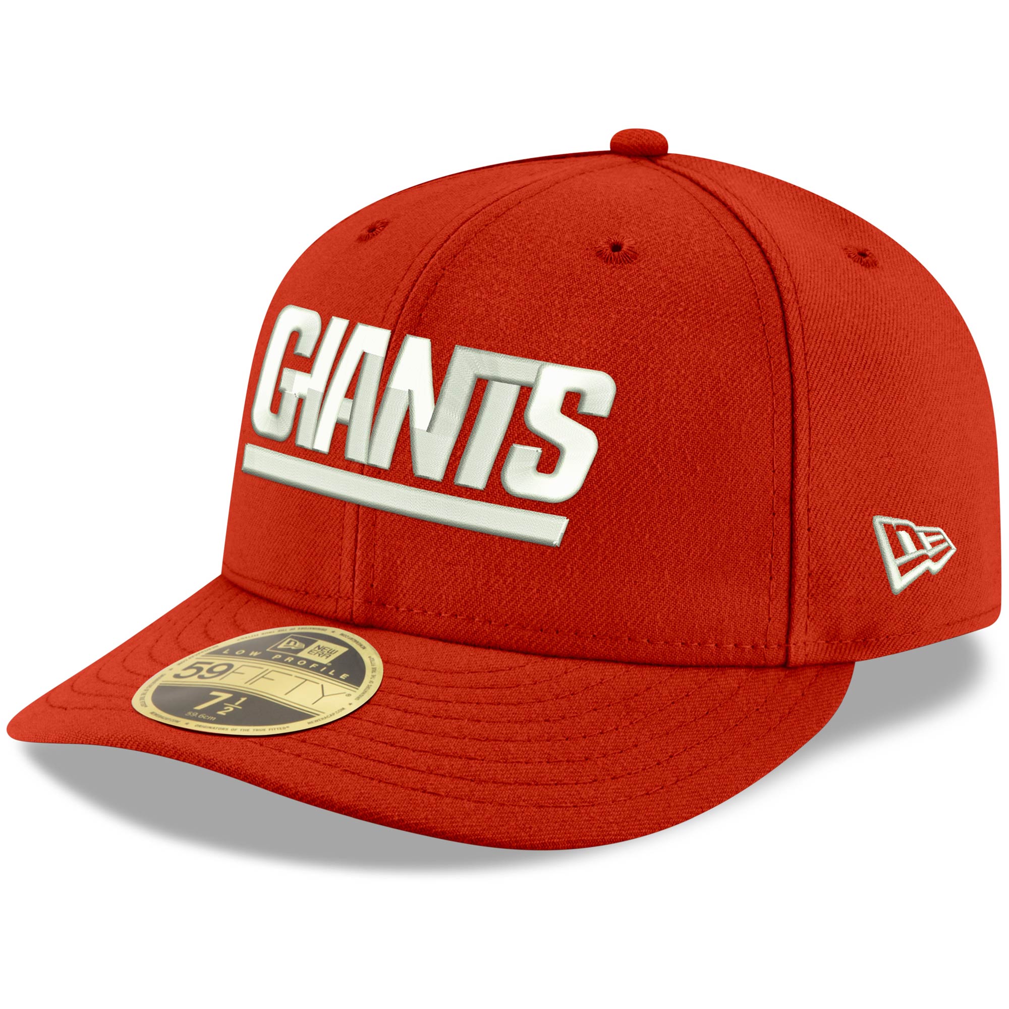 New York Giants mens new era red new york giants omaha throwback low profile 59fifty fitted hat | Giants Shop