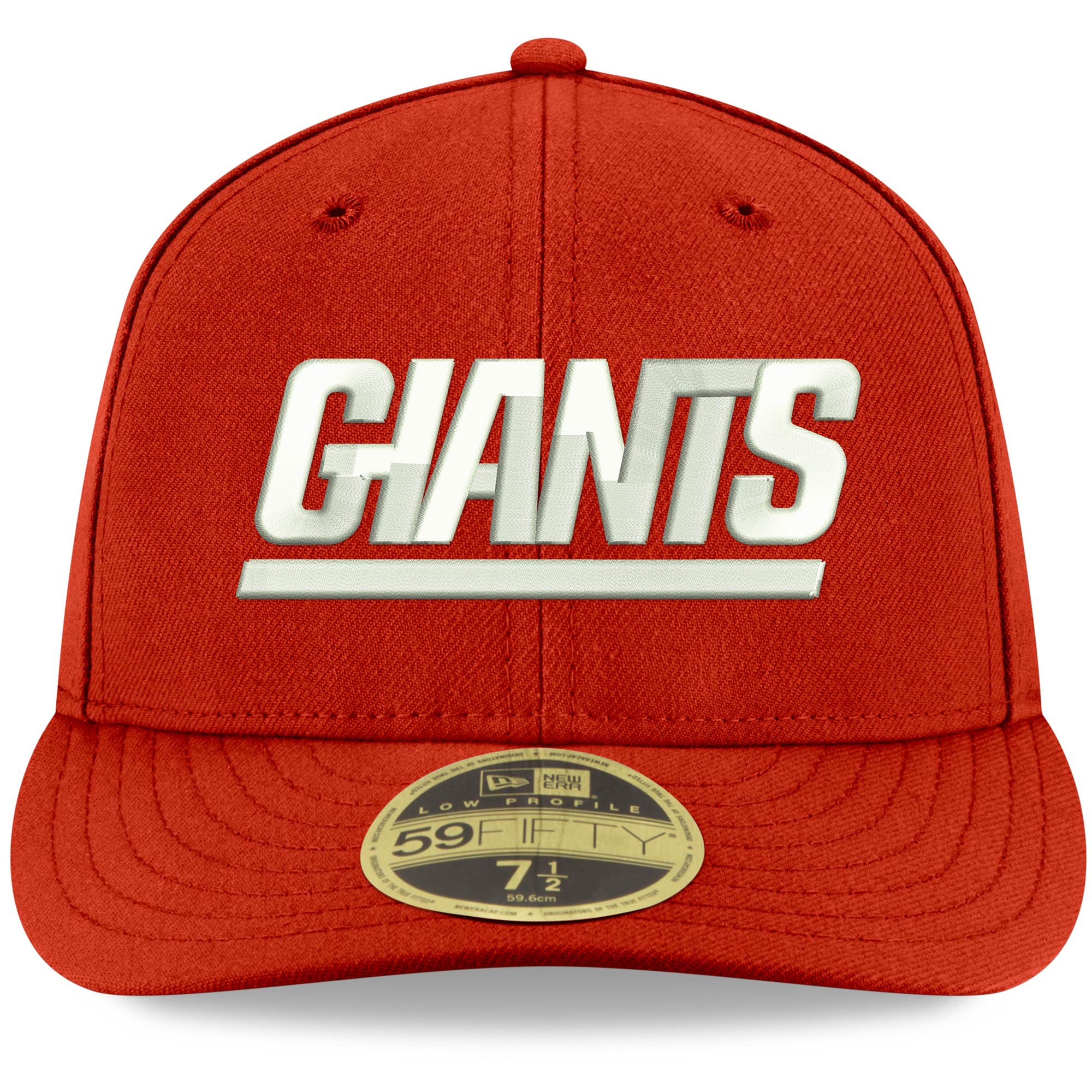 New York Giants mens new era red new york giants omaha throwback low profile 59fifty fitted hat | Giants Shop