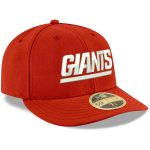 New York Giants mens new era red new york giants omaha throwback low profile 59fifty fitted hat | Giants Shop