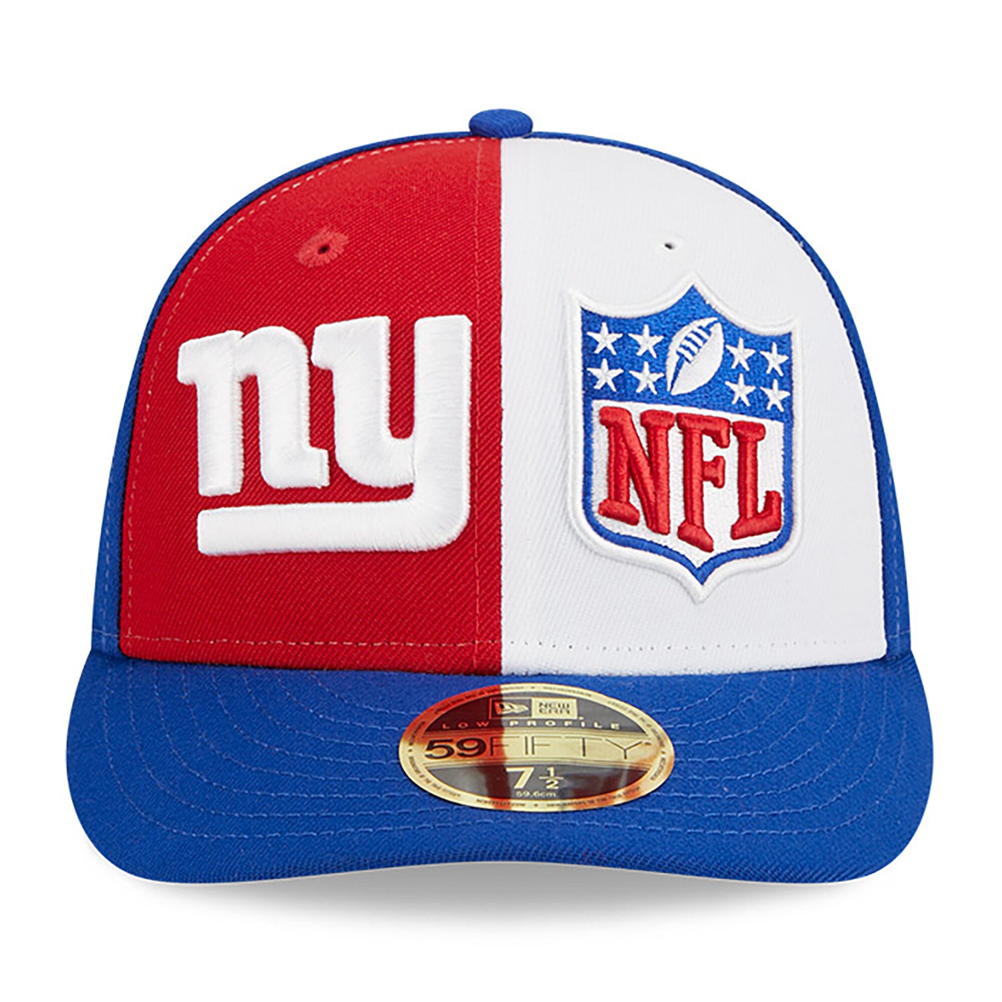 New York Giants mens new era redroyal new york giants 2023 sideline low profile 59fifty fitted hat | Giants Shop