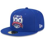 New York Giants mens new era royal new york giants 100th season 59fifty fitted hat | Giants Shop