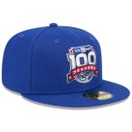 New York Giants mens new era royal new york giants 100th season 59fifty fitted hat | Giants Shop
