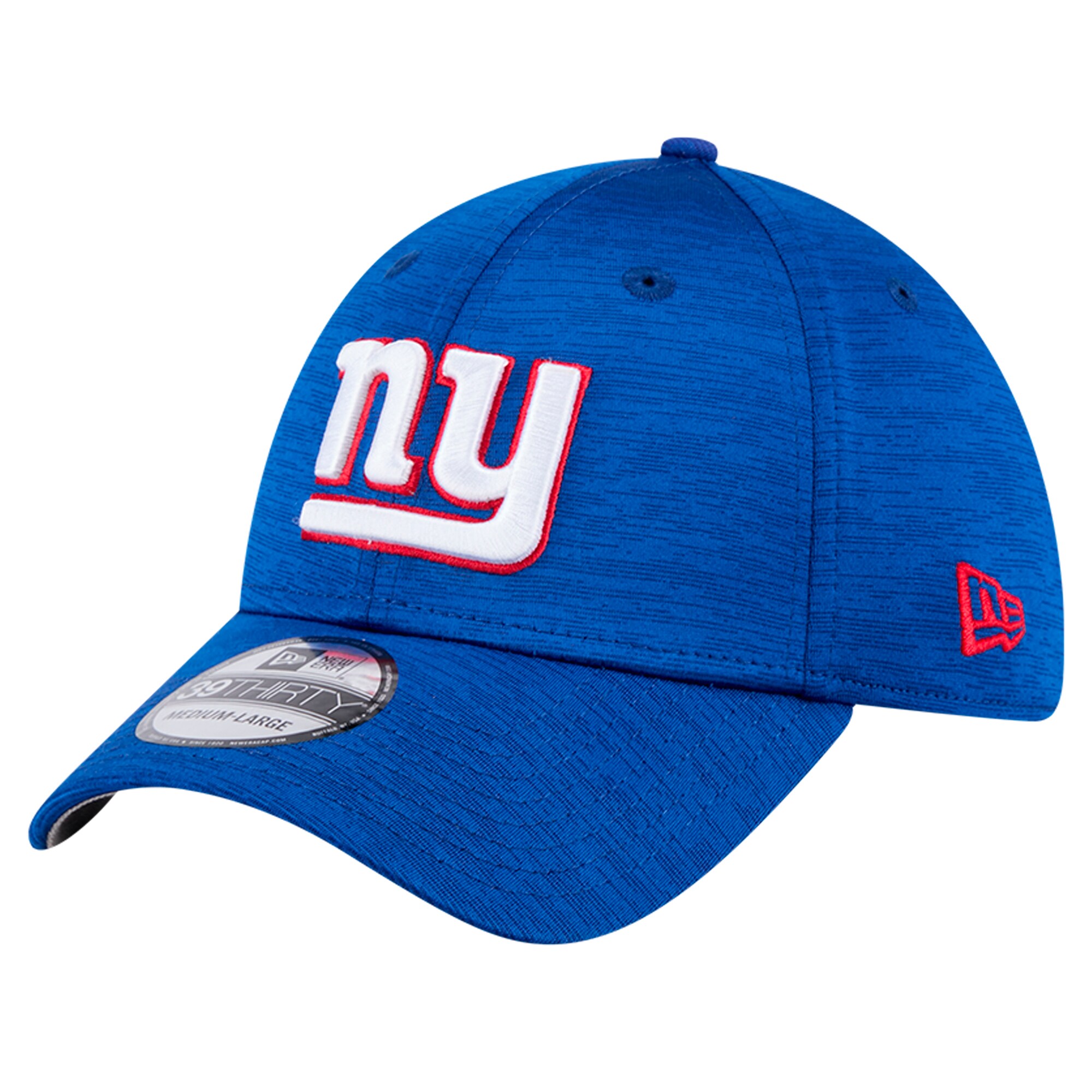 New York Giants mens new era royal new york giants active tech 39thirty flex hat | Giants Shop